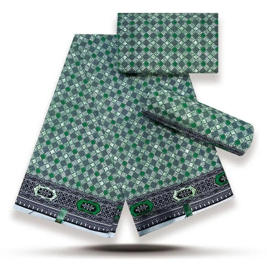 African Wax Print Fabric - 100% Cotton Nigerian Ankara Batik Material for Women’s Dresses