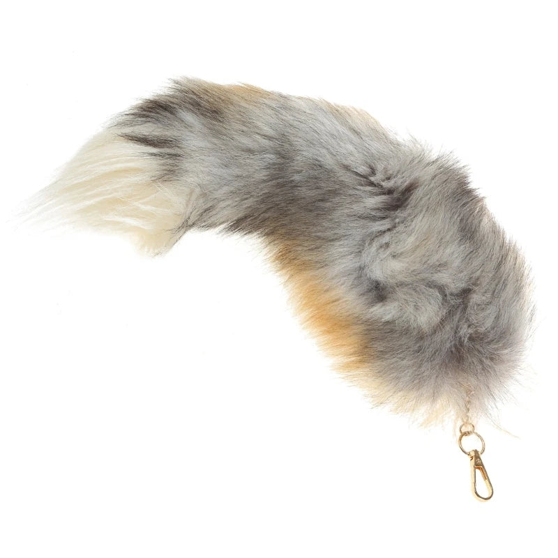 Raccoon Tail Keychain — Creative Coat Tail Key Ring Chain, Unique Gift for Men
