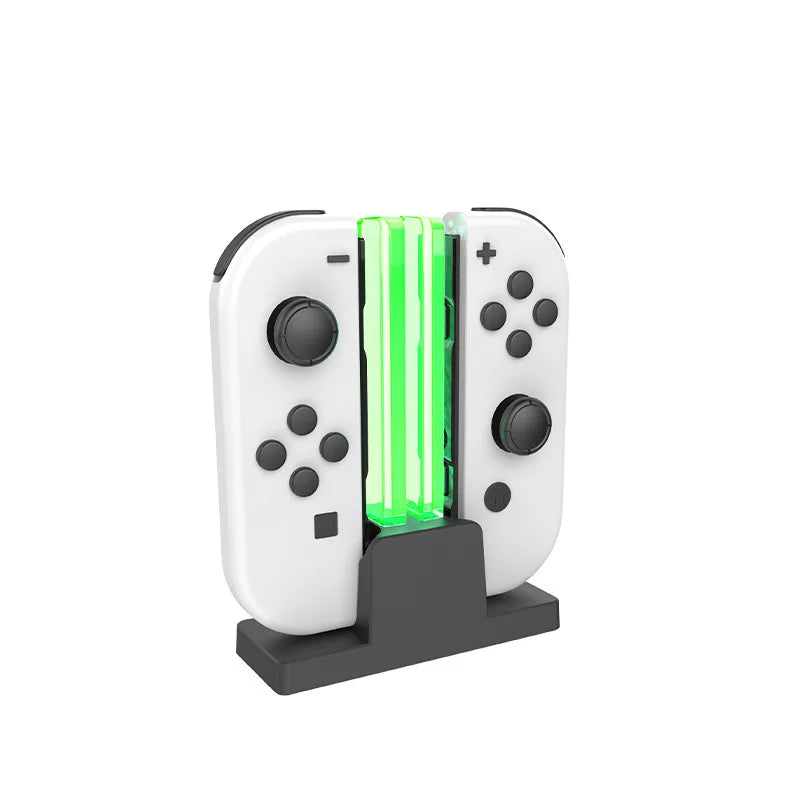 New Color 4-in-1 Charger Dock for Nintendo Switch OLED — Joy-Con Controller Charging Station Holder