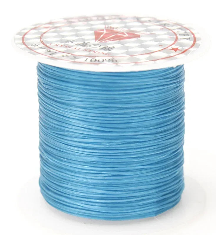 10M Strong Elastic Crystal Beading Cord – 1mm Stretch Thread for DIY Bracelets, Necklaces & Jewelry Making