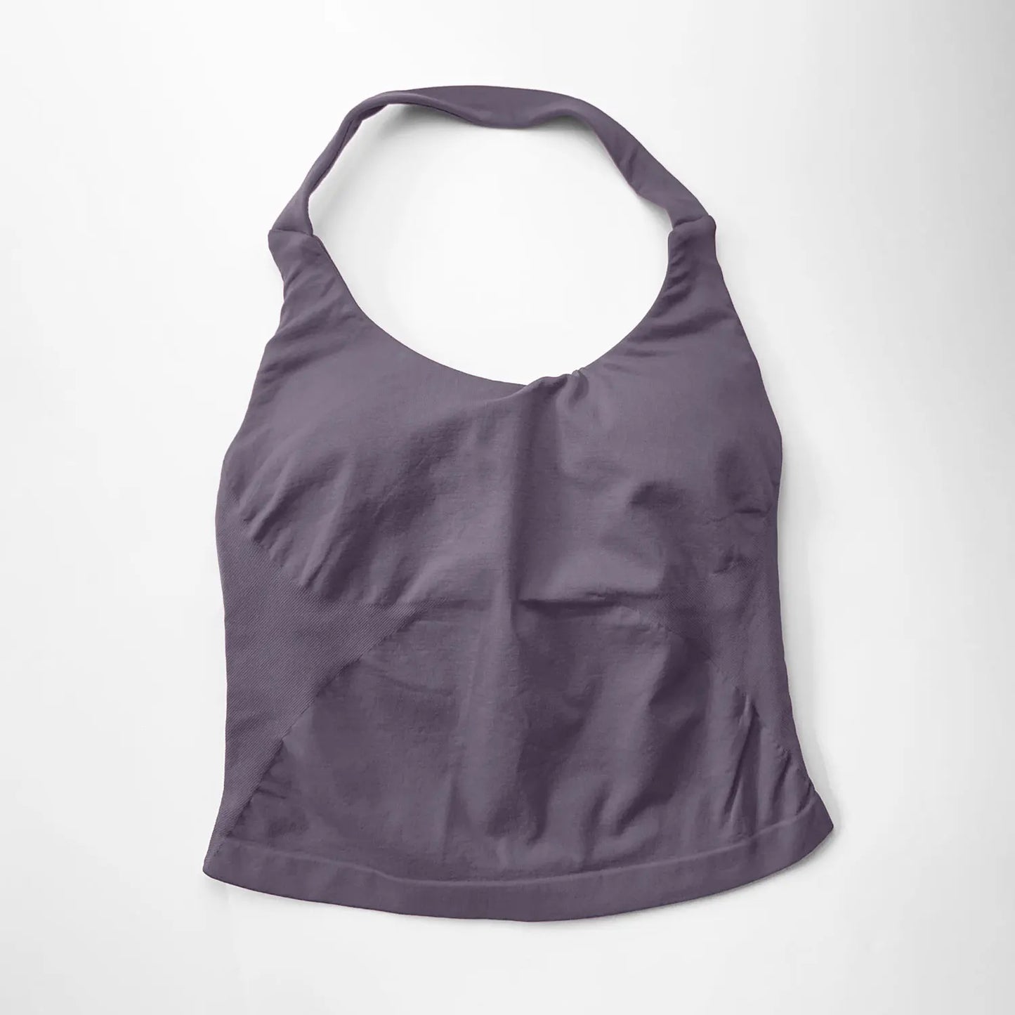 NCLAGEN Impact Halter Top — Women's Padded Longline Strappy Yoga Tank for Gym, Pilates & Fitness Activewear