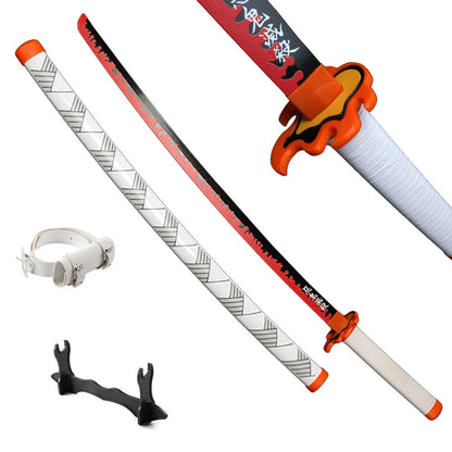 Japanese Anime Demon Slayer Samurai Katana Sword 104cm – Muichirou & Tanjirou Christmas Gift