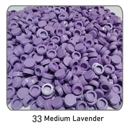 1000Pcs 1x1 Round Building Blocks Set - 52 Color DIY Creative Educational Bricks Compatible with 98138 Toy Kits for Kids