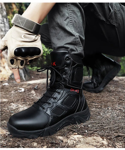 Outdoor Waterproof Safety Shoes – Steel Toe Cap Men's Work Boots, Anti-Smashing, Size 47