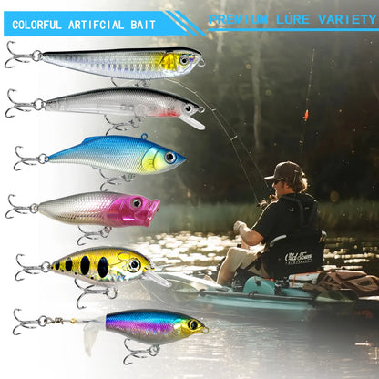 83/133/193/239/409PCS Fishing Lure Kit – Multi-Layer Tackle Box Set for Trout, Pike & Bass Fishing Pro Gear Accessories