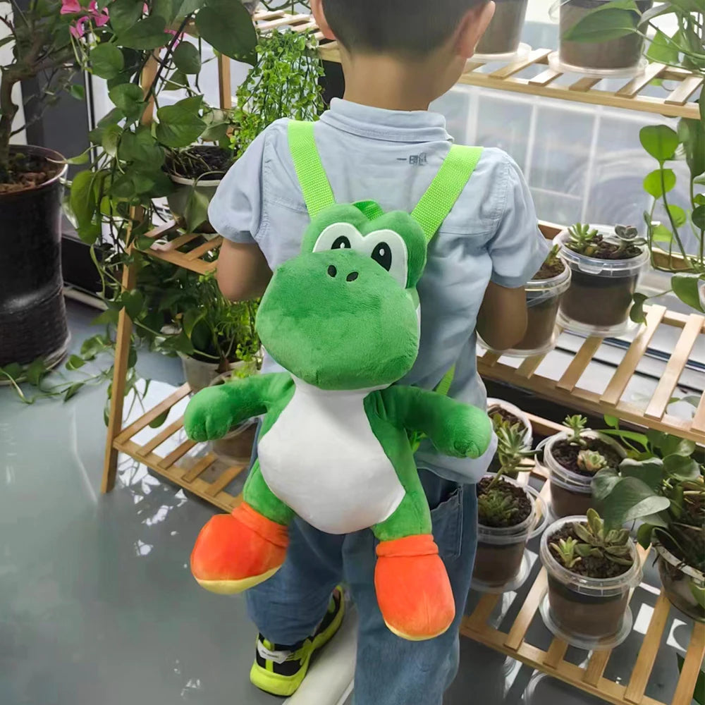 Super Mario Plush Backpack – 9 Styles Including Bowser, Yoshi & Koopa Troopa Cartoon Stuffed Toy Bag