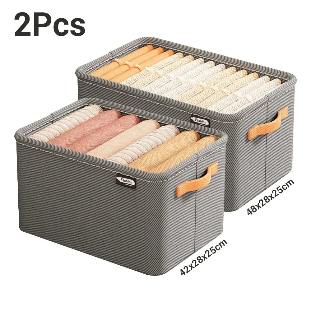 Thick Clothes Organizer Storage Box — Drawer Cabinet for Pants, Sweaters, Jeans, and Wardrobe Clothes