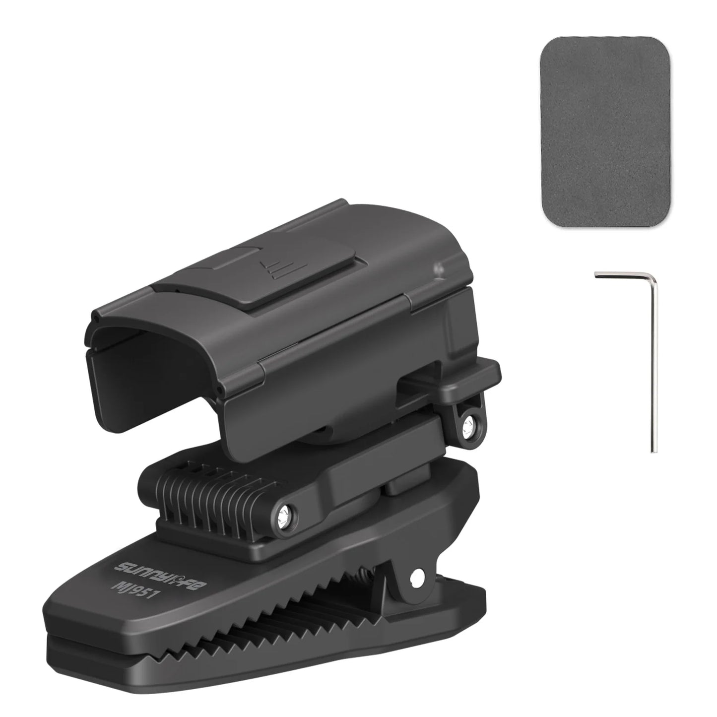 SUNNYLIFE Backpack Clip Mount for DJI Pocket 3 – Extendable Rotatable Magnetic Holder for Hands-Free Vlogging, Cycling & Travel Recording