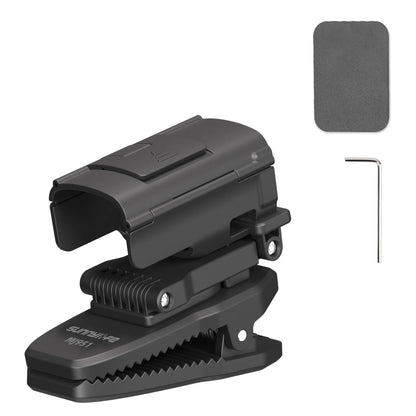 SUNNYLIFE Backpack Clip Mount for DJI Pocket 3 – Extendable Rotatable Magnetic Holder for Hands-Free Vlogging, Cycling & Travel Recording