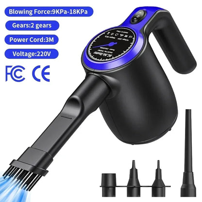 500W Electric Air Duster – Powerful Air Blower for PC, Computer, Keyboard Cleaning | Replaces Compressed Air Spray