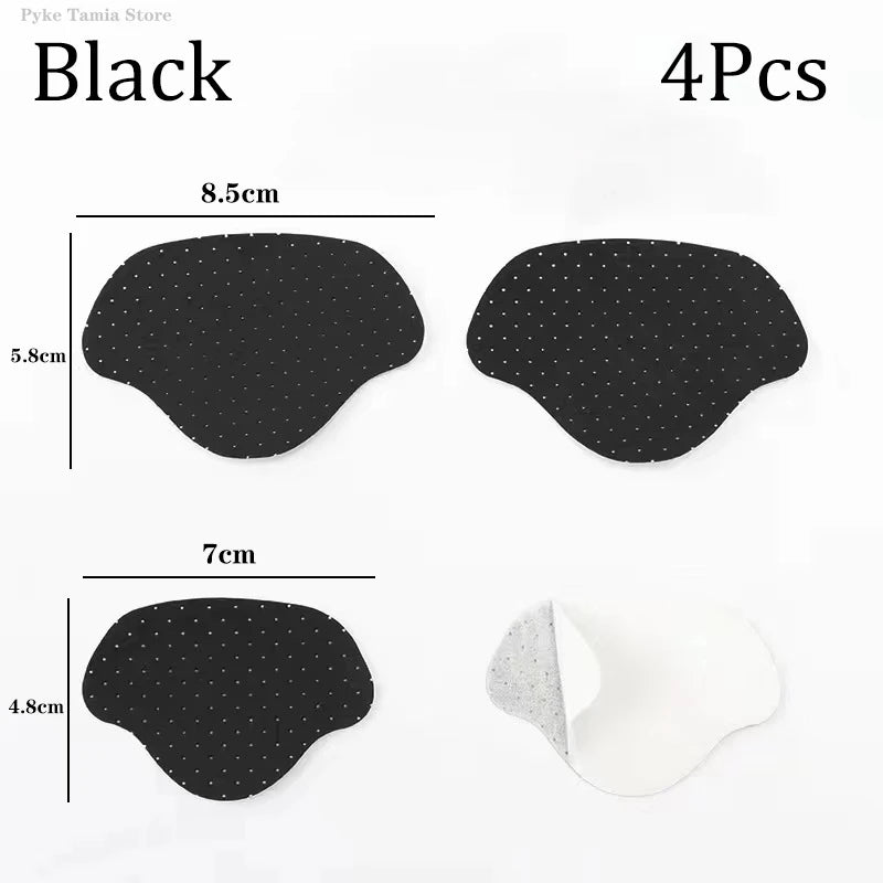 4pcs Heel Repair Patches – Breathable Shoe Hole Repair Stickers, Anti-Wear Heel Pads & Insoles Protector Inserts for Sneakers Foot Care