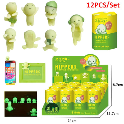Sonny Angel Smiski Night Light Blind Box – Cute Corner Jun Toy, Mobile Phone Pendant, Car & Office Decoration, Kid Gift