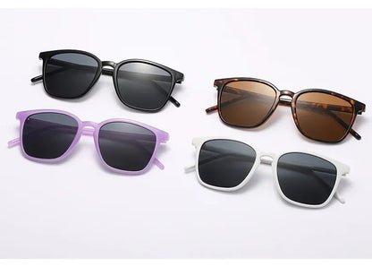 2025 Fashion Square Sunglasses — Retro Designer Cat Eye Shades for Women, Vintage Black UV Protection