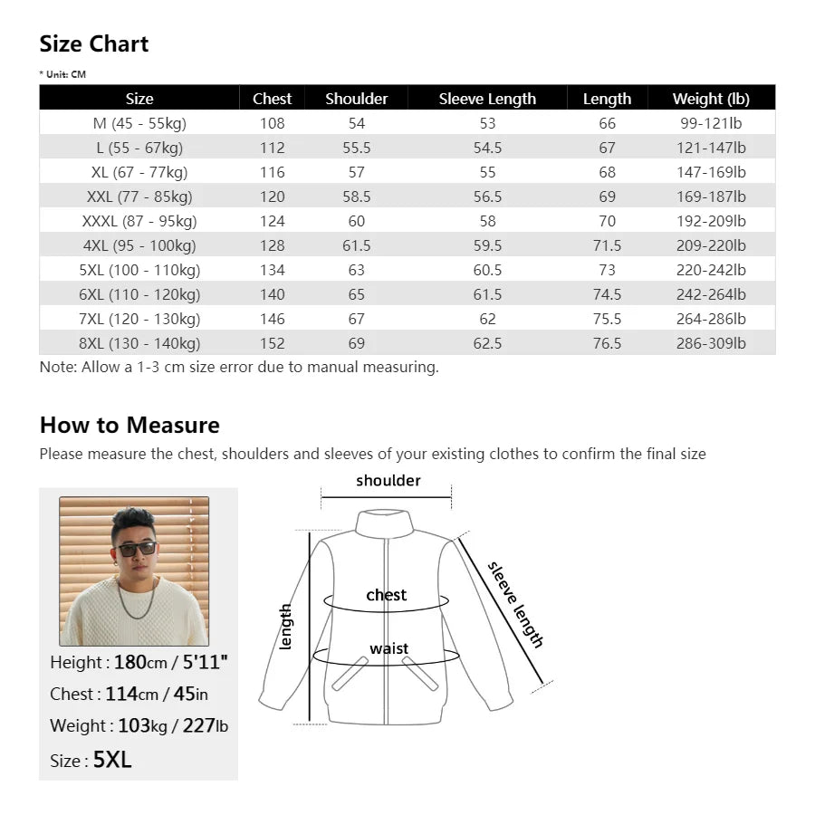 Men’s Suede Leather Jacket - Waterproof Oversized Moto Windbreaker Coat in Plus Sizes
