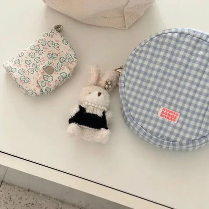 Korean Fashion Floral Coin Purse: Cute Student Wallet & Card Holder for Girls - Portable & Stylish Storage Bag