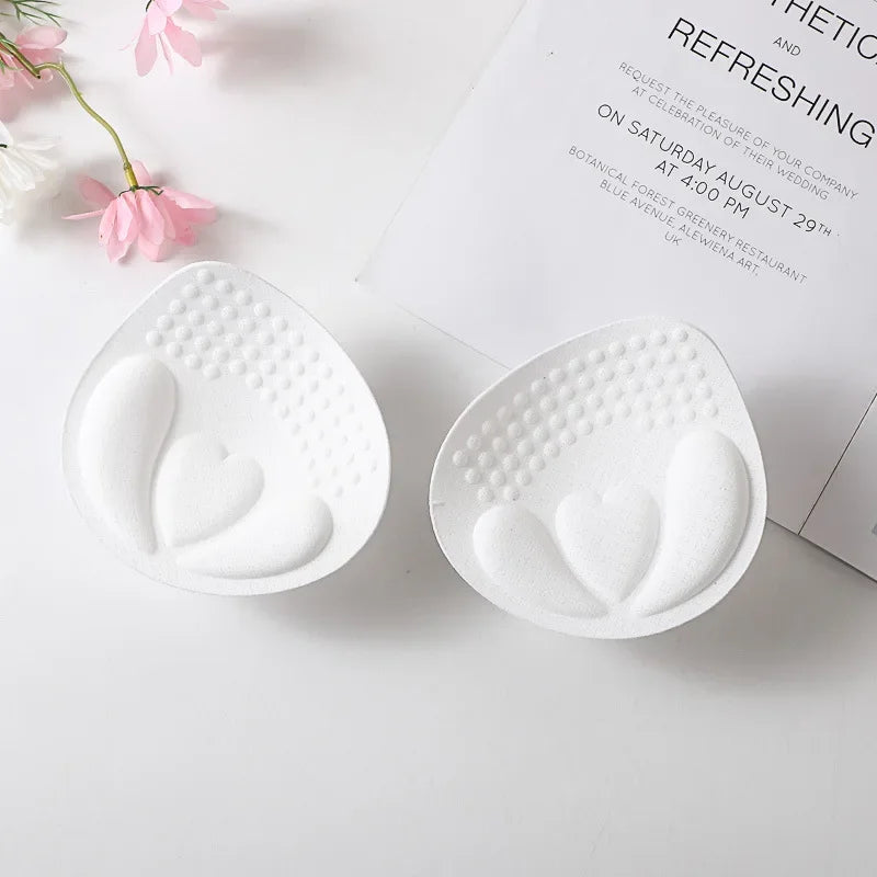 3D Removable Push-Up Bra Pads — Women’s Breathable Sponge Inserts for Underwear, Swimsuits & Breast Lift