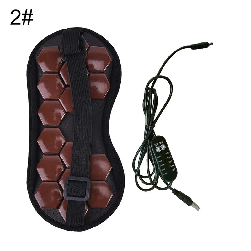 Tourmaline & Jade Electric Eye Massager — Infrared Heat Therapy, Germanium Relaxation for Eye Care & Health Gift