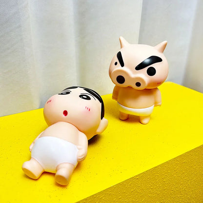 Take Bath Zaemon Crayon Shin-Chan Mobile Phone Stand – Desktop Figure Ornament & Car Decoration Gift Doll
