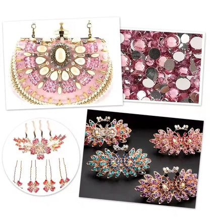 Jelly AB Resin Rhinestones 2-6mm — Non-Hotfix Flat Back Plastic Crystals & Strass Glitters, Large Pack