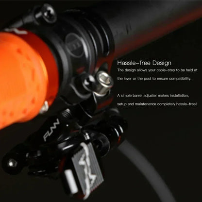 CNC Bike Dropper Seatpost with 4-Way Mount & Remote Lever — Fits Internal & External Routing