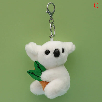 Cute Koala Plush Keychain – Soft Toy Keyring, Bag Pendant, DIY Jewelry Accessory, Novelty Gift Charm for Women
