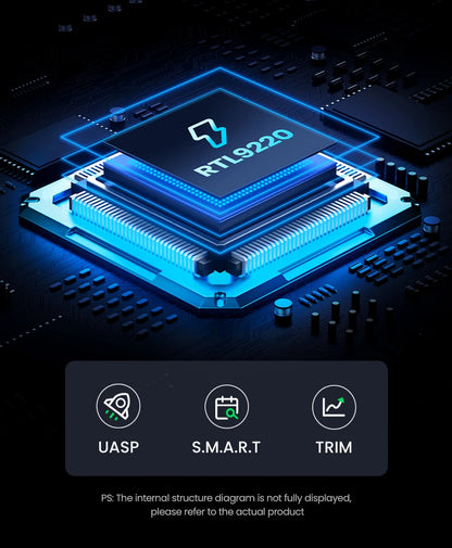 UGREEN M.2 SSD Enclosure – 20Gbps USB 3.2 Gen2 Type-C Adapter for NVMe & SATA SSD (M & B+M Key)