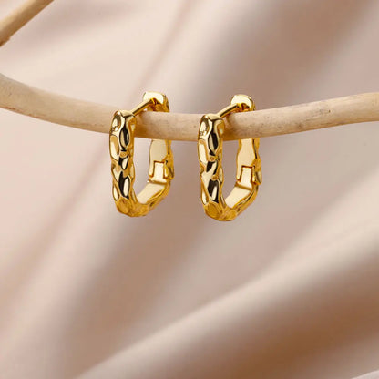2024 Stainless Steel Square Earrings – Trendy Fashion Jewelry for Women & Girls