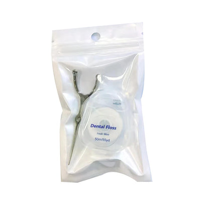 Stainless Steel Toothpick & Dental Floss Holder Set – Reusable Y-Shape Eco-Friendly Teeth Cleaning Tool