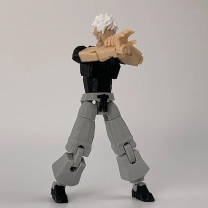3D Printed Jujutsu Kaisen Gojo Satoru Figure — Multi-Jointed Anime Action Toy & Mannequin Model Ornament Gift