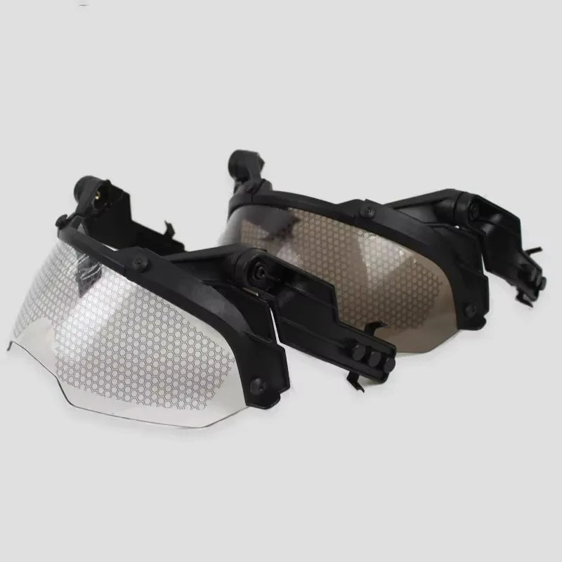 BOOIU Adjustable Tactical Helmet – FAST MICH Helmet with Detachable OP Goggles, Anti-Fog & Anti-Riot CS Protective Gear