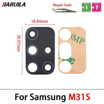 Rear Camera Glass Lens Replacement with Adhesive for Samsung M Series & A Series (M51, A10s, A20s, A12, A50s, A51, A71, M21, M31s)