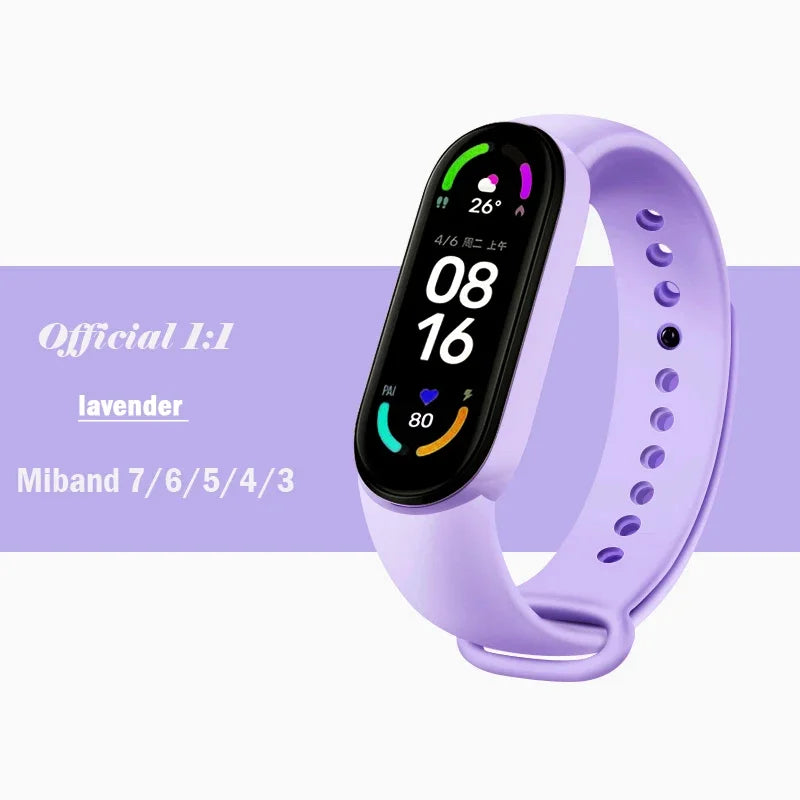 Silicone Strap for Xiaomi Mi Band 3-7 NFC – Sport Replacement Wristband Bracelet