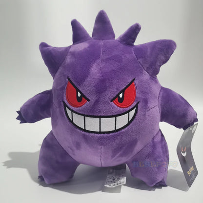 Original Pokémon Gengar Plush 24cm – Cute Pikachu Soft Stuffed Toy Doll for Kids Birthday Gift
