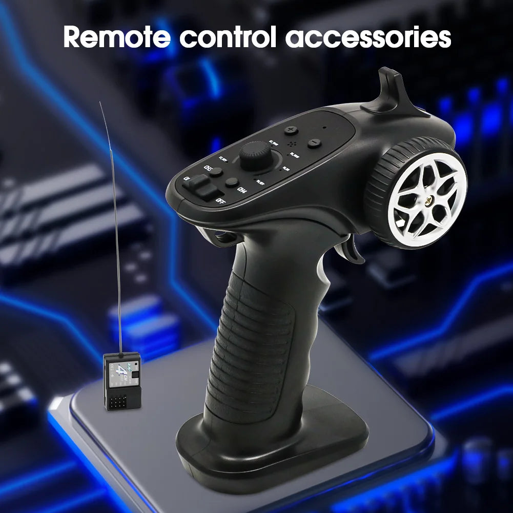 TX4 2.4GHz 4CH Radio Transmitter Controller with Receiver for RC Car and Boat Remote Control System