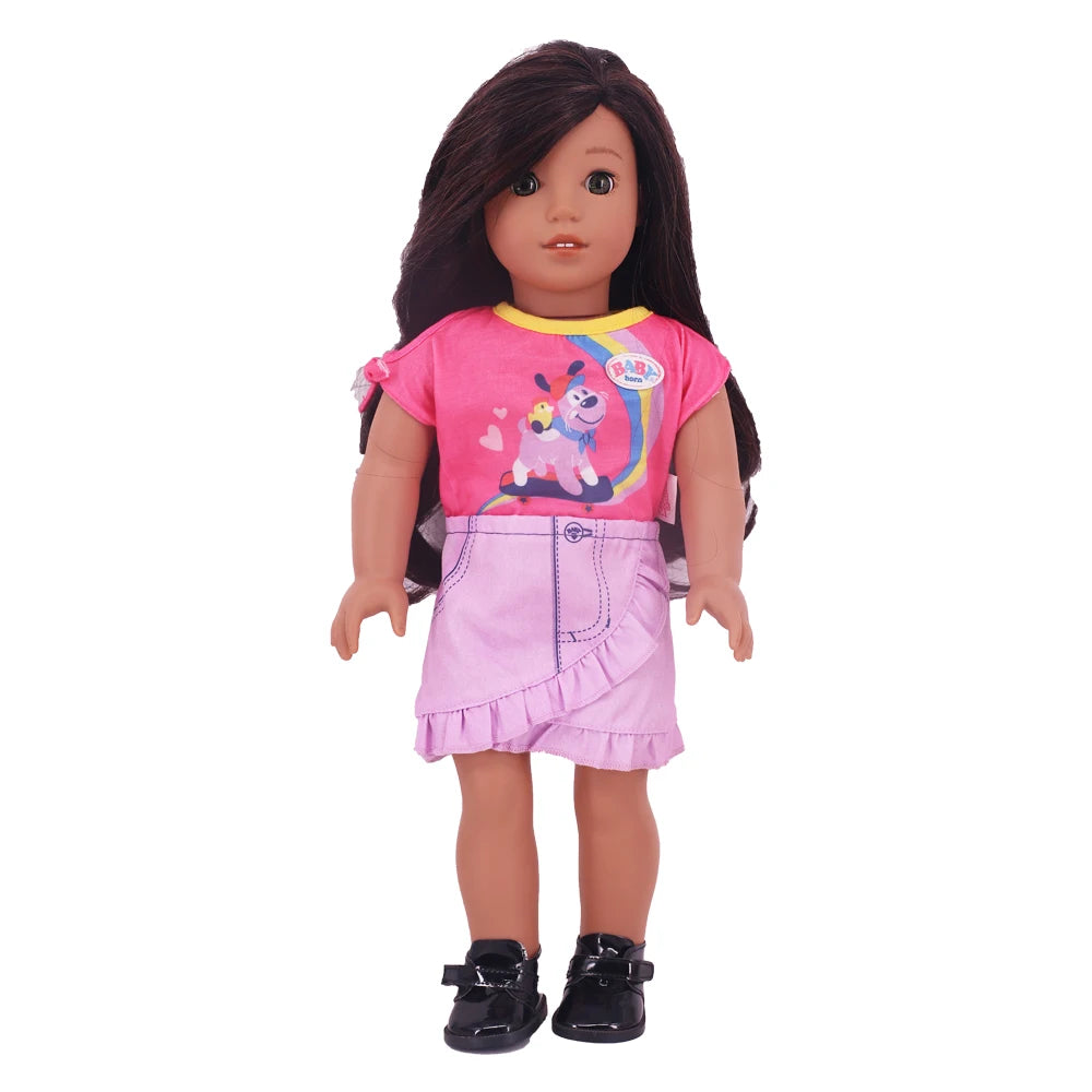 Official Doll Clothes & Accessories – Matching Style Outfits for 18-Inch American & 43cm Reborn Baby Dolls, Our Generation Girl Toys Gift