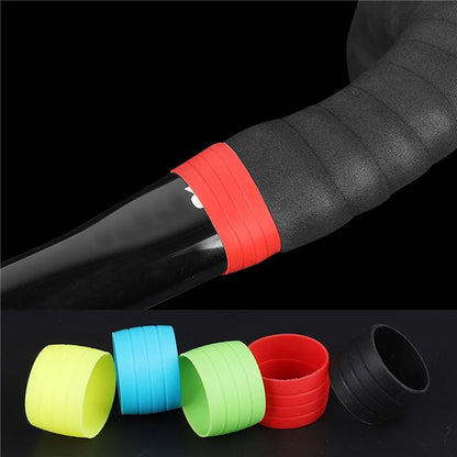 Road Bike Handlebar Tape Plugs – Anti-Slip Silicone End Caps for Waterproof, Wear-Resistant Bar Tape