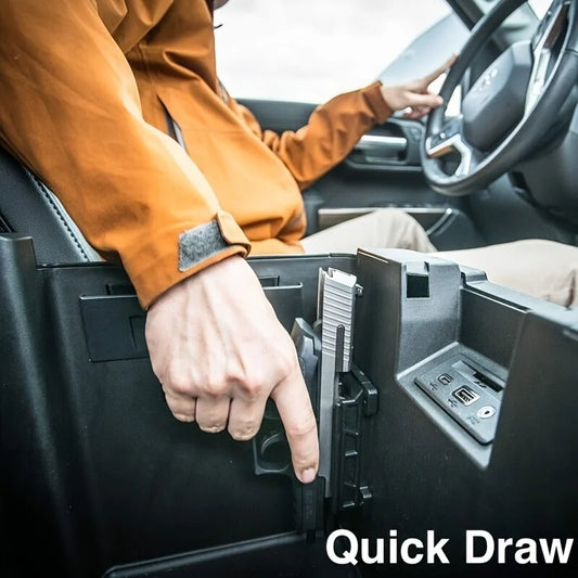Magnetic Quick Draw Holster - Ultra Strong Concealed Mount Holder for Home, Wall & Desk Storage