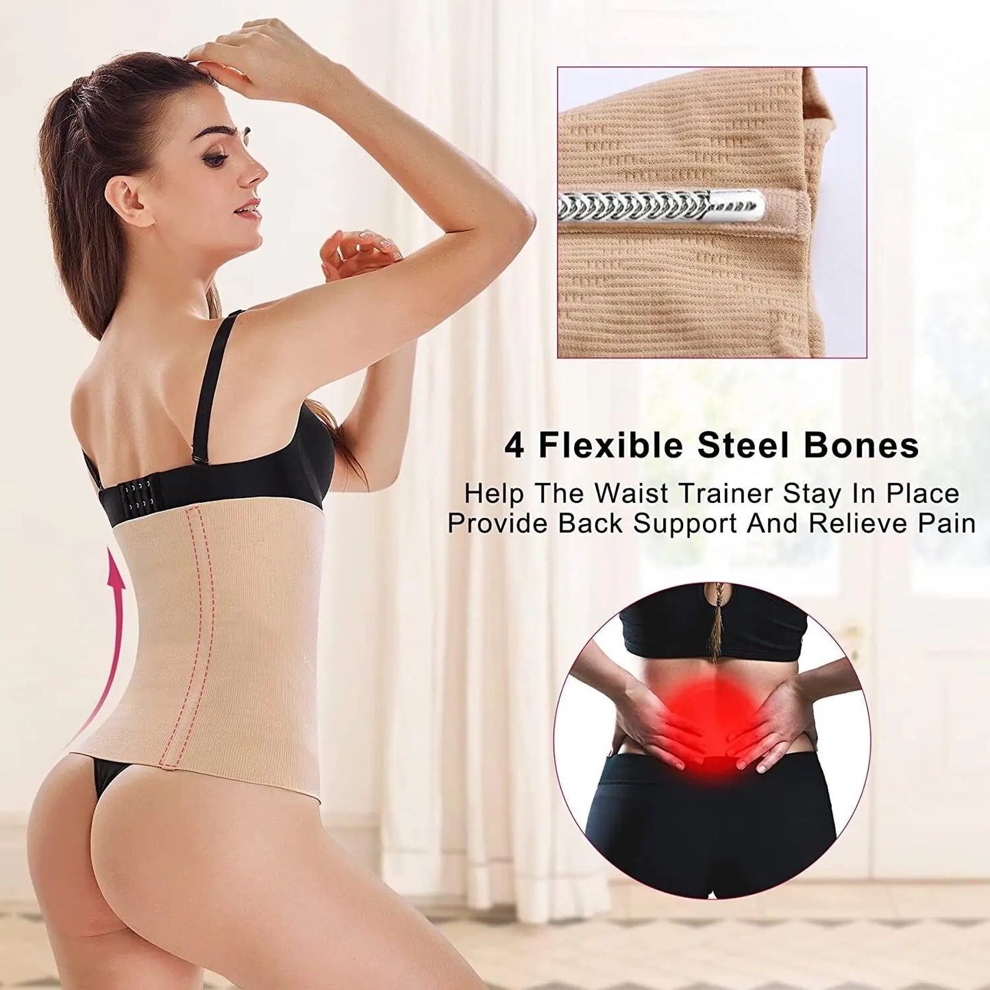 2-in-1 Postpartum Belly Recovery Band – Waist Trainer & Tummy Tuck Body Shaper