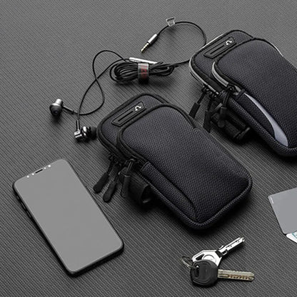 Waterproof Phone Arm Bag with Headphone Jack - Breathable Sports Running Bag - Gym Mobile Phone Holder