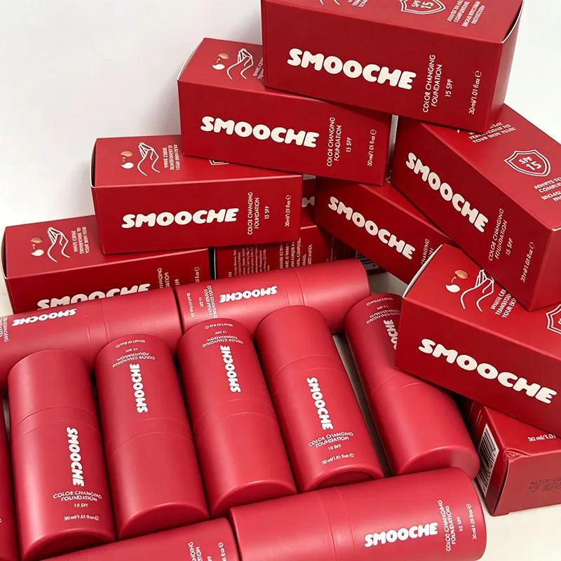SMOOCHE SPF15 Color-Adaptive Liquid Foundation - Lightweight Waterproof Concealer with Long-Lasting Oil Control
