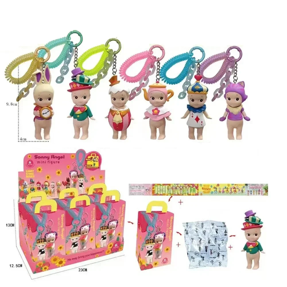 Candy House Keychain Blind Box – Cute Handmade Doll Bag Pendant for Girls