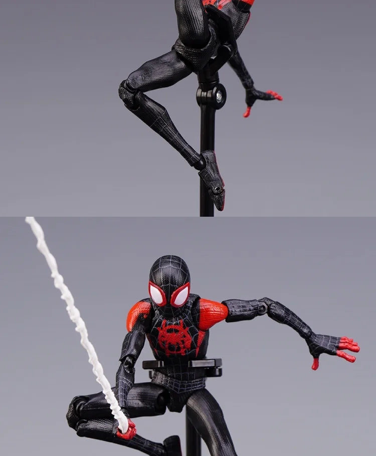 Miles Morales Spider-Man Action Figure — Into the Spider-Verse Collectible Toy for Kids Gift