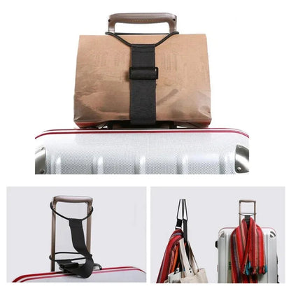 Adjustable Luggage Strap with Elastic Shoulder Pad – Travel Safety Belt & Secure Luggage Accessory
