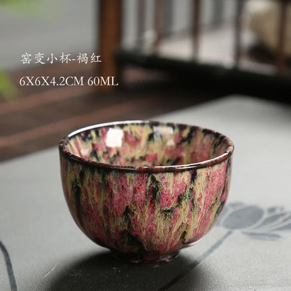 Mini Ceramic Tea Bowl – Kiln Glazed Chinese Kung Fu Teacup for Tea or Espresso
