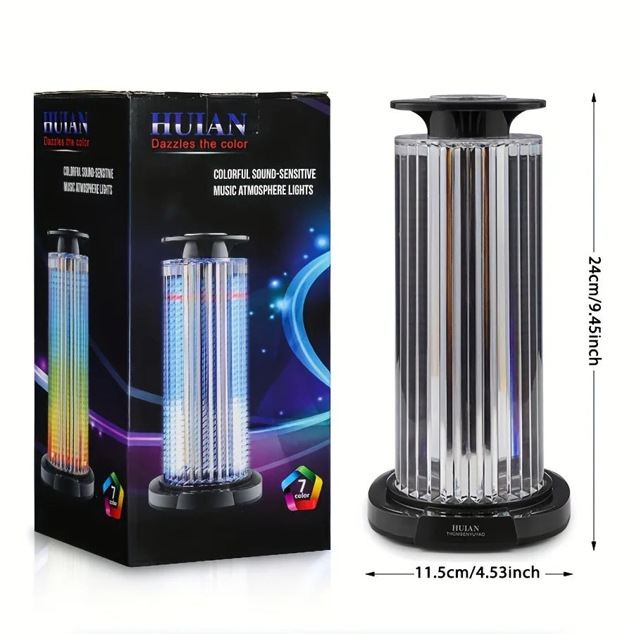 RGB Music Rhythm Light - 4D Panoramic Sound Activated LED Atmosphere Lamp