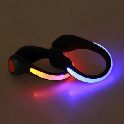 Stay Safe with LED Luminous Shoe Clip: Essential Outdoor Bicycle & Night Running Safety Gear - Cycling Sports Warning Light