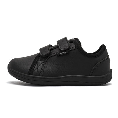 HOBIBEAR Wide-Toe Family Sneakers — Barefoot Minimalist Lace-Up Casual Walking Shoes with Hook & Loop Faux Leather