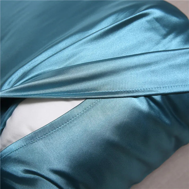 Silk Satin Pillowcase — Hair & Beauty Friendly Pillow Cover, Comfortable Home Decor for Standard/Queen, 1PC