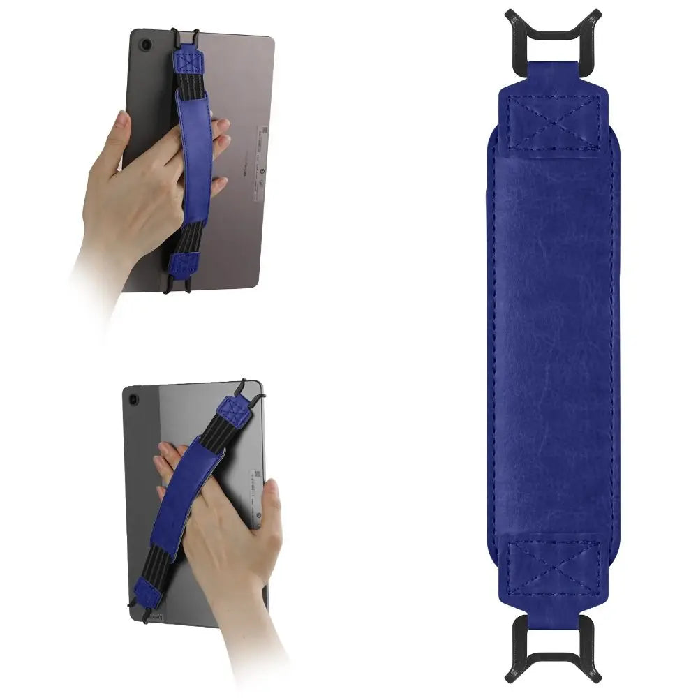 Leather Tablet Hand Strap — Elastic Anti-Drop E-Reader Holder for Kindle, iPad, Kobo, Sony, Pocketbook, Lenovo