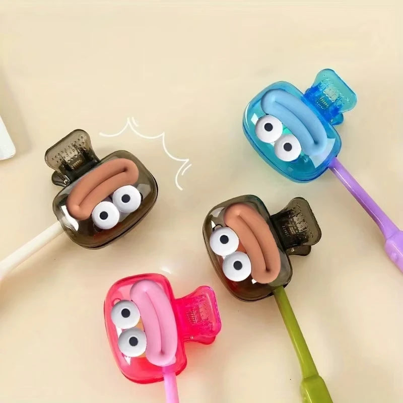 1/4PCS Toothbrush Covers - Portable Travel Toothbrush Head Protectors & Bathroom Storage Caps
